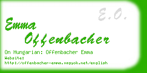 emma offenbacher business card